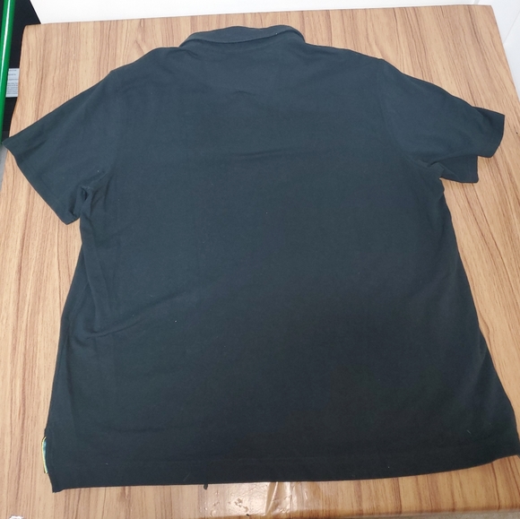 Robert Graham Men's Polo Golf Shirt XL Black With Skull Button Placket - Picture 6 of 6